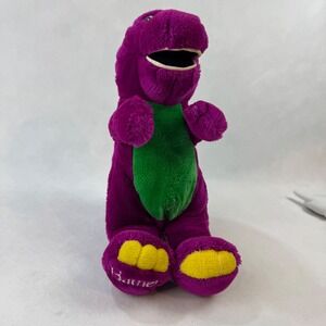 Vintage Barney The Dinosaur Plush Toy Purple Green 1992